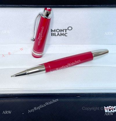 2024 New Replica Montblanc Meisterstuck 100 Yrs Red Rollerball Pen Medium